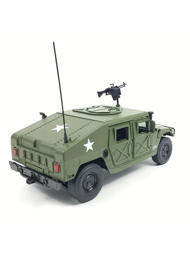 Metal 1 18 Scale Die Cast Alloy Military Tactical Vehicle Model Heavy Duty Off Road - Image 4